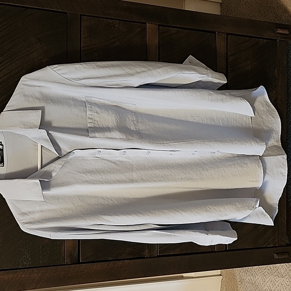 C'est Moi oversized button down top